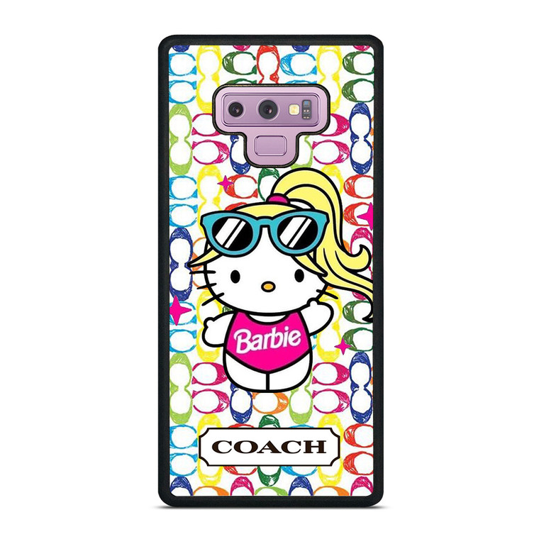 COACH NEW YORK LOGO HELLO KITTIE BARBIE Samsung Galaxy Note 9 Case Cover