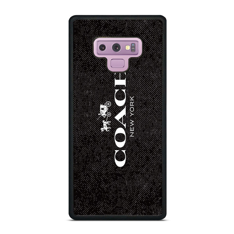 COACH NEW YORK LOGO ON BLACK FABRIC Samsung Galaxy Note 9 Case Cover COACH NEW YORK LOGO ON BLACK FABRIC Samsung Galaxy Note 9 Case Cover