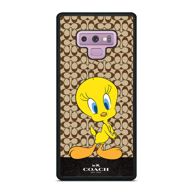 COACH NEW YORK LOGO TWEETY BIRD Samsung Galaxy Note 9 Case Cover