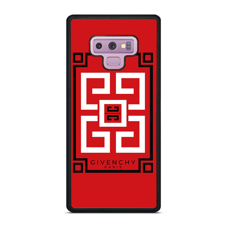 GIVENCHY PARIS ART LOGO RED Samsung Galaxy Note 9 Case Cover