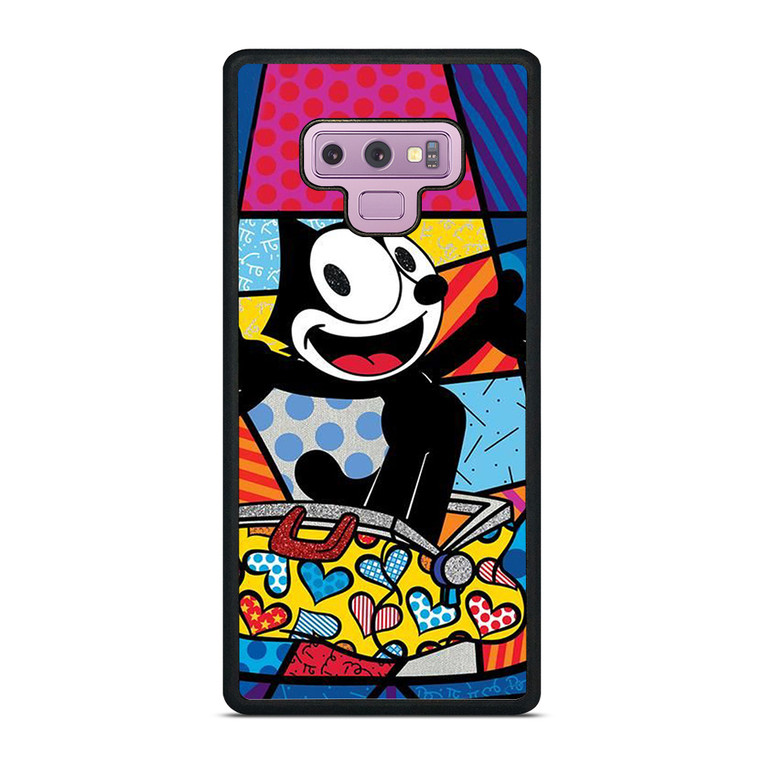 ROMERO BRITTO FELIX THE CAT ART Samsung Galaxy Note 9 Case Cover