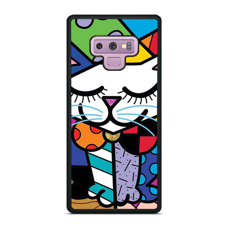 ROMERO BRITTO SERENE CAT ART Samsung Galaxy Note 9 Case Cover