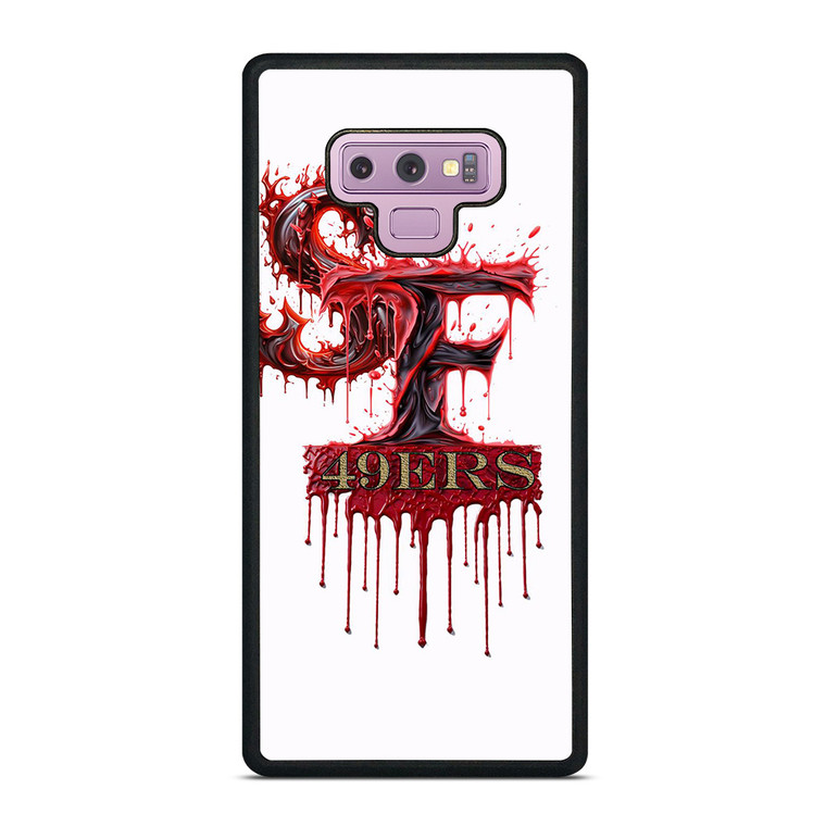 SAN FRANCISCO 49ERS FOOTBALL BLOODY LOGO Samsung Galaxy Note 9 Case Cover SAN FRANCISCO 49ERS FOOTBALL BLOODY LOGO Samsung Galaxy Note 9 Case Cover
