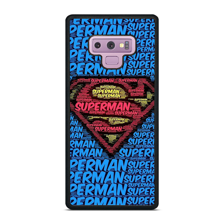 SUPERMAN TYPOGRAPHY LOGO Samsung Galaxy Note 9 Case Cover