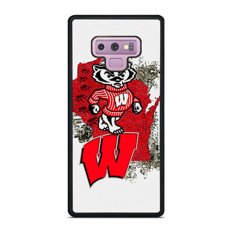 WISCONSIN BADGERS UNIVERSITY FOOTBALL LOGO Samsung Galaxy Note 9 Case Cover