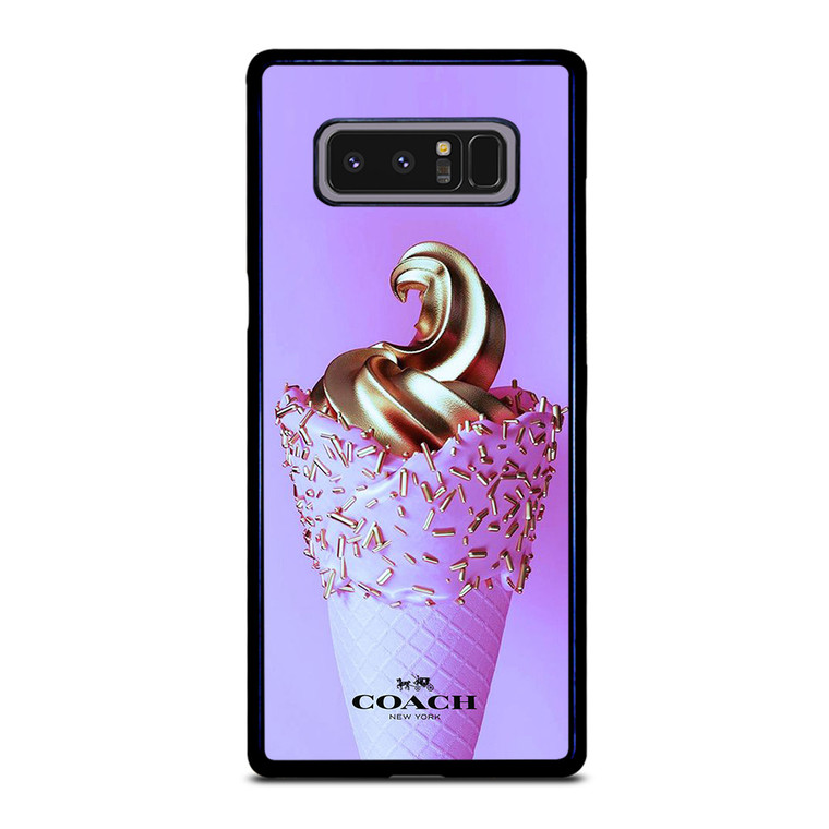 COACH NEW YORK LOGO GOLDEN ICE CREAM ICON Samsung Galaxy Note 8 Case Cover