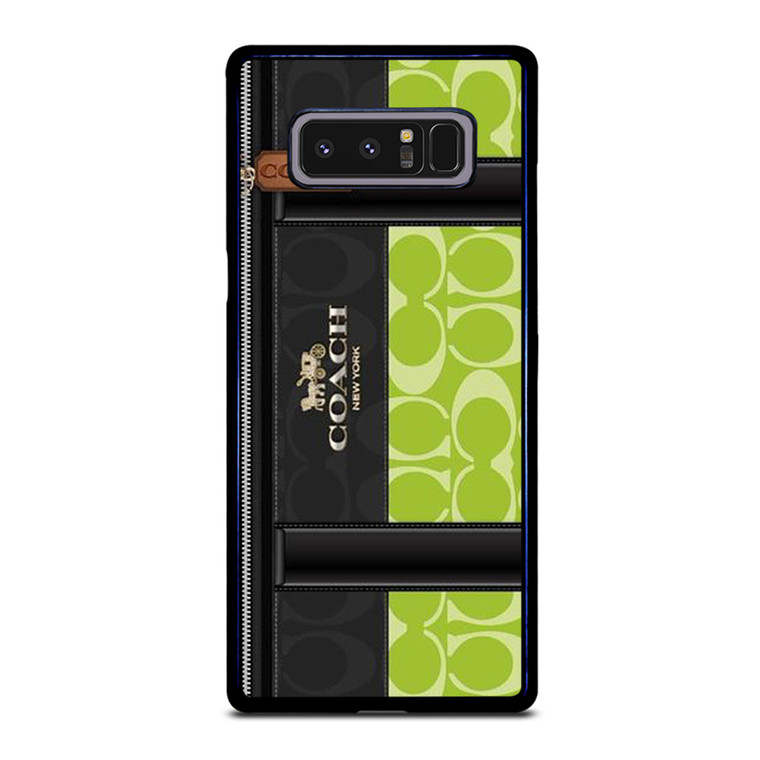 COACH NEW YORK LOGO GREEN BAG Samsung Galaxy Note 8 Case Cover