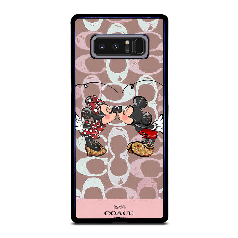 COACH NEW YORK LOGO MICKEY MINNIE MOUSE DISNEY KISS Samsung Galaxy Note 8 Case Cover
