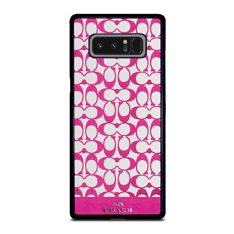 COACH NEW YORK LOGO PATTERN PINK EMBLEM Samsung Galaxy Note 8 Case Cover