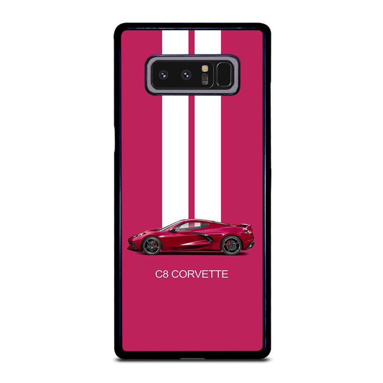 CORVETTE CAR C8 PINK Samsung Galaxy Note 8 Case Cover
