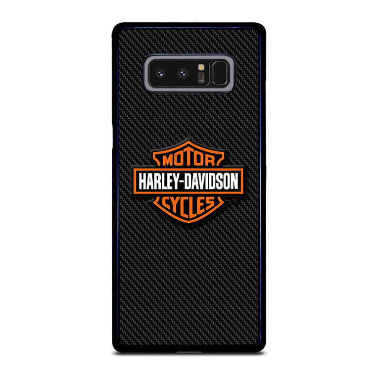 HARLEY DAVIDSON MOTORCYCLES LOGO CARBON Samsung Galaxy Note 8 Case Cover HARLEY DAVIDSON MOTORCYCLES LOGO CARBON Samsung Galaxy Note 8 Case Cover