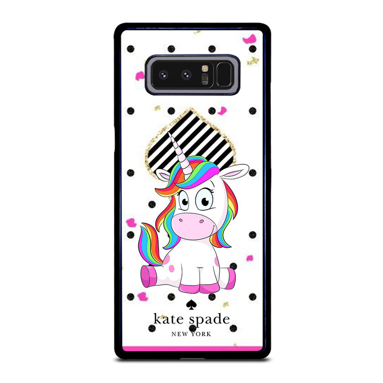 KATE SPADE NEW YORK LOGO CUTE UNICORN Samsung Galaxy Note 8 Case Cover