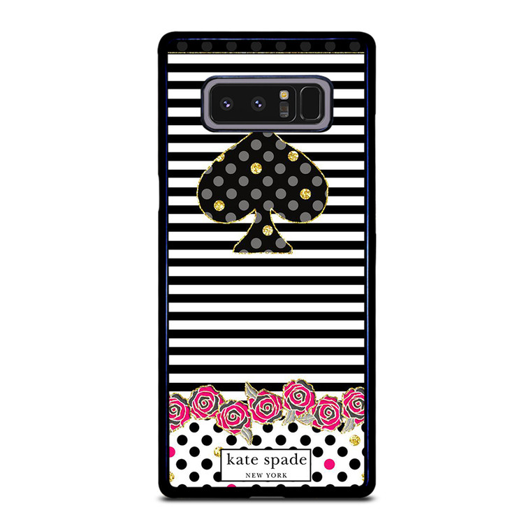 KATE SPADE NEW YORK LOGO STRIPES POLKADOTS Samsung Galaxy Note 8 Case Cover KATE SPADE NEW YORK LOGO STRIPES POLKADOTS Samsung Galaxy Note 8 Case Cover