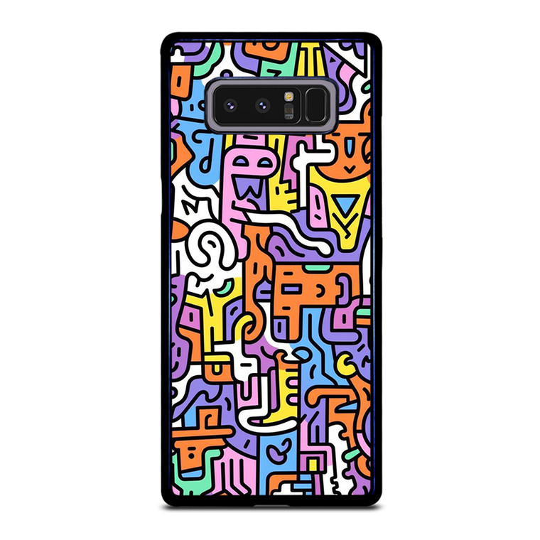 KEITH HARING ART COLORFUL STYLE Samsung Galaxy Note 8 Case Cover