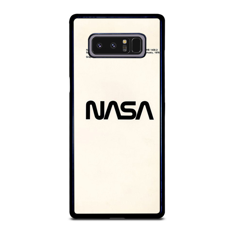 NASA LOGO WHITEI CON Samsung Galaxy Note 8 Case Cover