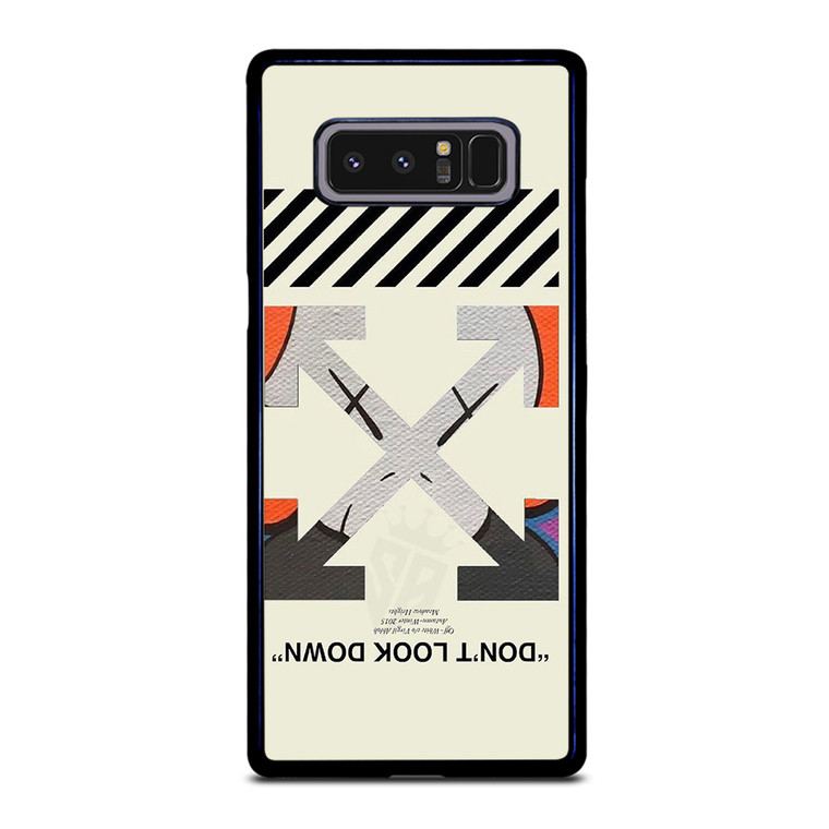 OFF WHITE KAWS LOGO DONT LOOK DOWN Samsung Galaxy Note 8 Case Cover OFF WHITE KAWS LOGO DONT LOOK DOWN Samsung Galaxy Note 8 Case Cover