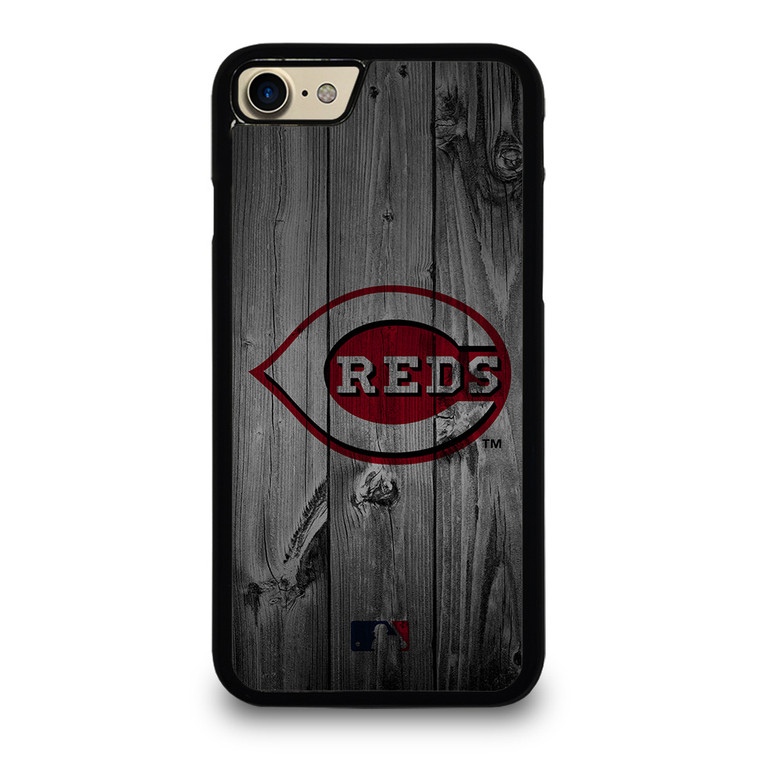 CINCINNATI REDS BASEBALL MLB WOOD LOGO iPhone 7 / 8 Case Cover
