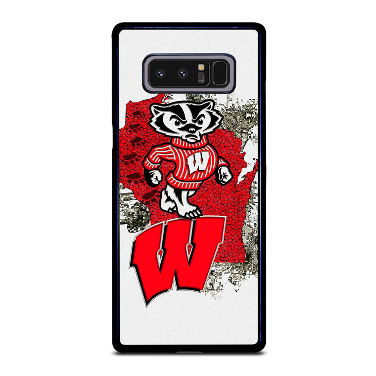 WISCONSIN BADGERS UNIVERSITY FOOTBALL LOGO Samsung Galaxy Note 8 Case Cover