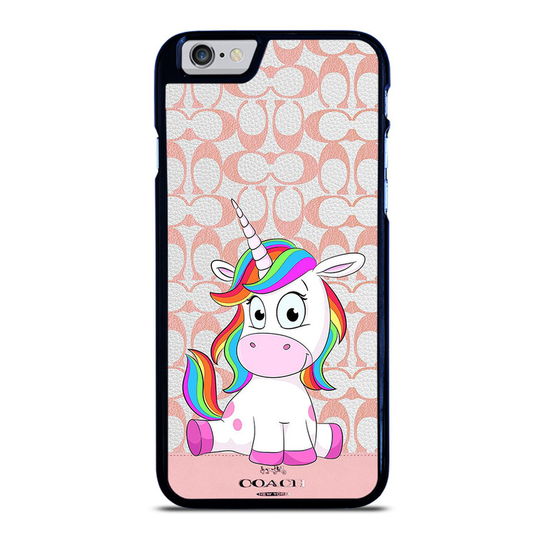COACH NEW YORK LOGO CUTE UNICORN iPhone 6 / 6S Case Cover