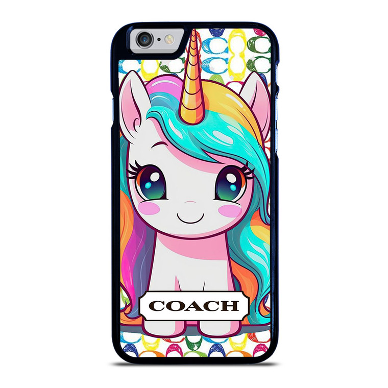 COACH NEW YORK LOGO PRETTY UNICORN iPhone 6 / 6S Case Cover