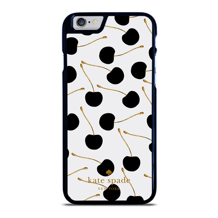 KATE SPADE NEW YORK LOGO BLACK CHERRIES iPhone 6 / 6S Case Cover