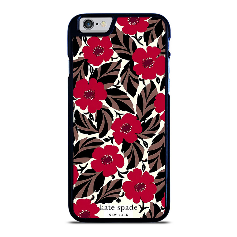 KATE SPADE NEW YORK LOGO RED ROSES iPhone 6 / 6S Case Cover