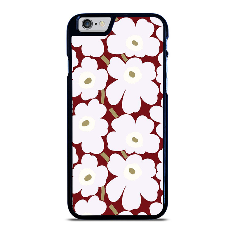 MARIMEKO HERITAGE WHITE RED FLOWER iPhone 6 / 6S Case Cover