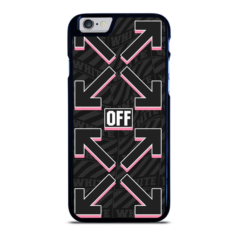 OFF WHITE LOGO BLACK PINK iPhone 6 / 6S Case Cover