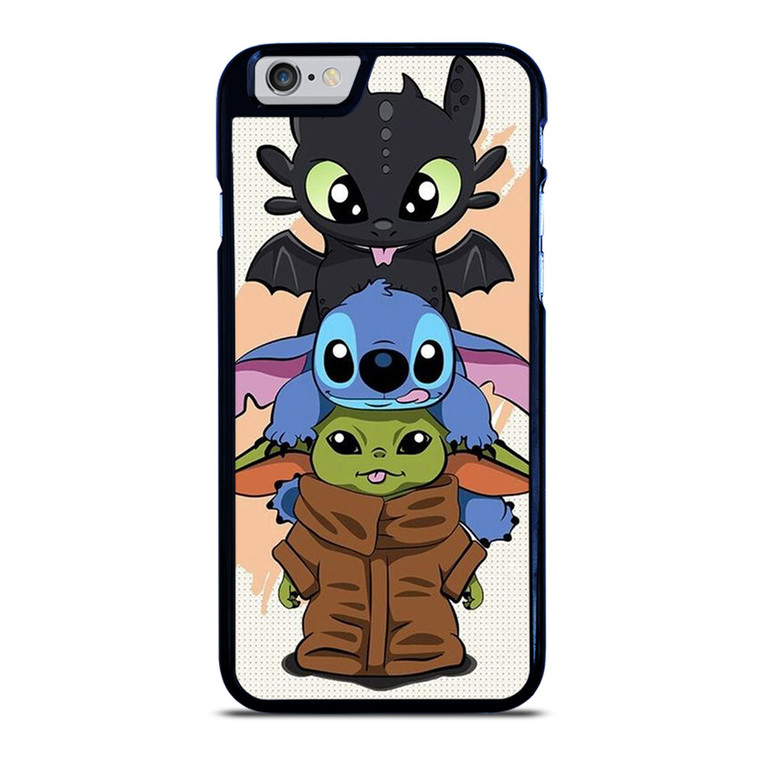 TOOTHLESS STITCH BABY YODA CUTE CARTOON iPhone 6 / 6S Case Cover