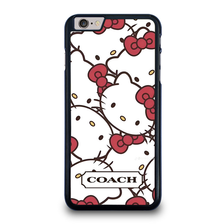 COACH NEW YORK HELLO KITTY FACE COLLAGE iPhone 6 / 6S Plus Case Cover