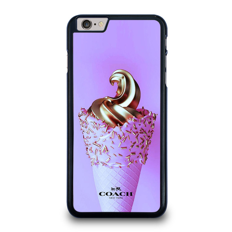 COACH NEW YORK LOGO GOLDEN ICE CREAM ICON iPhone 6 / 6S Plus Case Cover