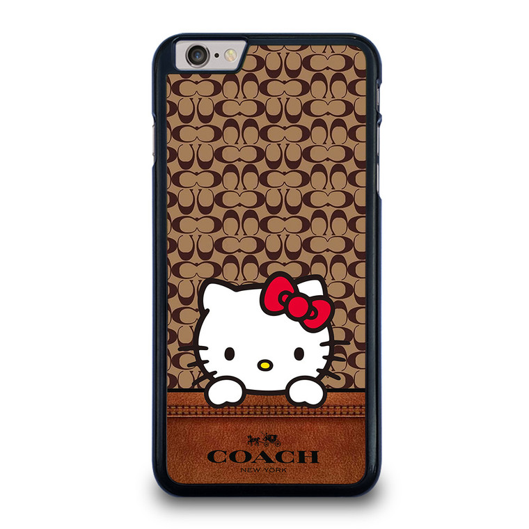 COACH NEW YORK LOGO HELLO KITTY BROWN iPhone 6 / 6S Plus Case Cover