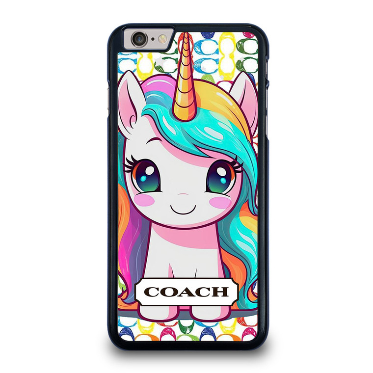 COACH NEW YORK LOGO PRETTY UNICORN iPhone 6 / 6S Plus Case Cover