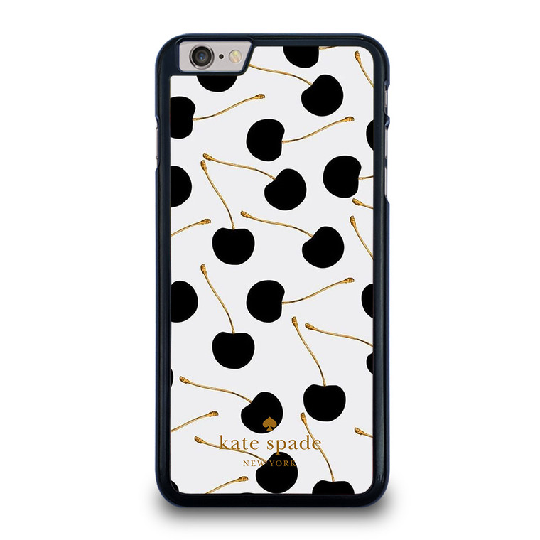 KATE SPADE NEW YORK LOGO BLACK CHERRIES iPhone 6 / 6S Plus Case Cover