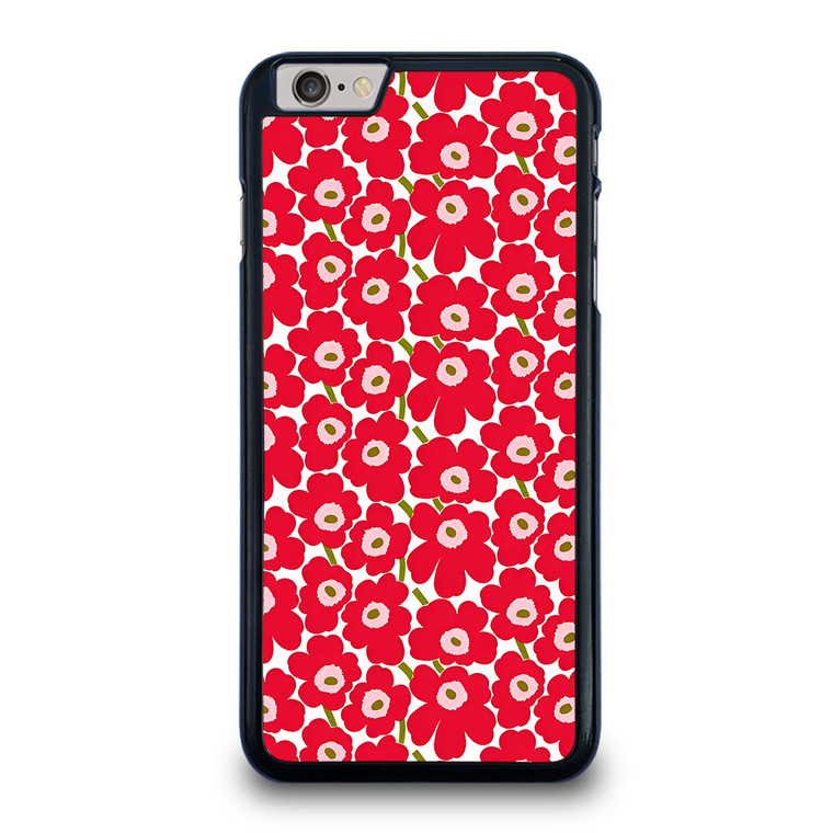 MARIMEKO PATTERN RED POPPY FLOWER iPhone 6 / 6S Plus Case Cover