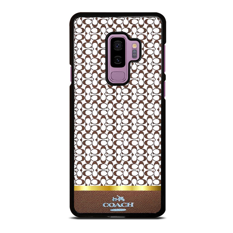 COACH NEW YORK ICON BROWN EMBLEM Samsung Galaxy S9 Plus Case Cover