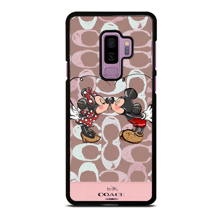 COACH NEW YORK LOGO MICKEY MINNIE MOUSE DISNEY KISS Samsung Galaxy S9 Plus Case Cover
