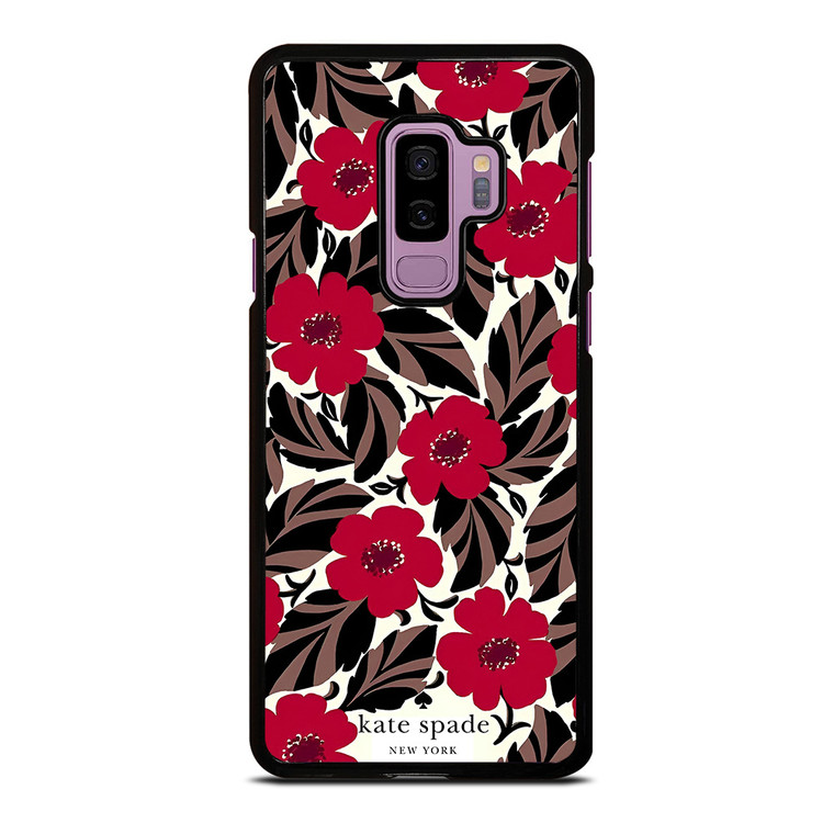 KATE SPADE NEW YORK LOGO RED ROSES Samsung Galaxy S9 Plus Case Cover KATE SPADE NEW YORK LOGO RED ROSES Samsung Galaxy S9 Plus Case Cover