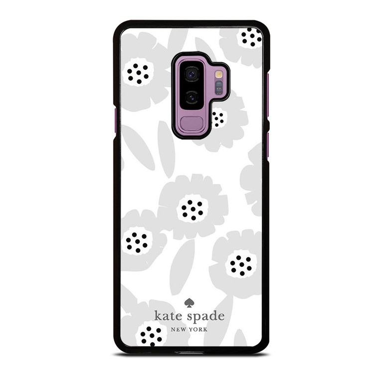 KATE SPADE NEW YORK LOGO WHITE FLOWER Samsung Galaxy S9 Plus Case Cover