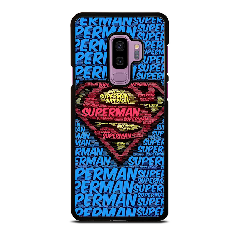 SUPERMAN TYPOGRAPHY LOGO Samsung Galaxy S9 Plus Case Cover