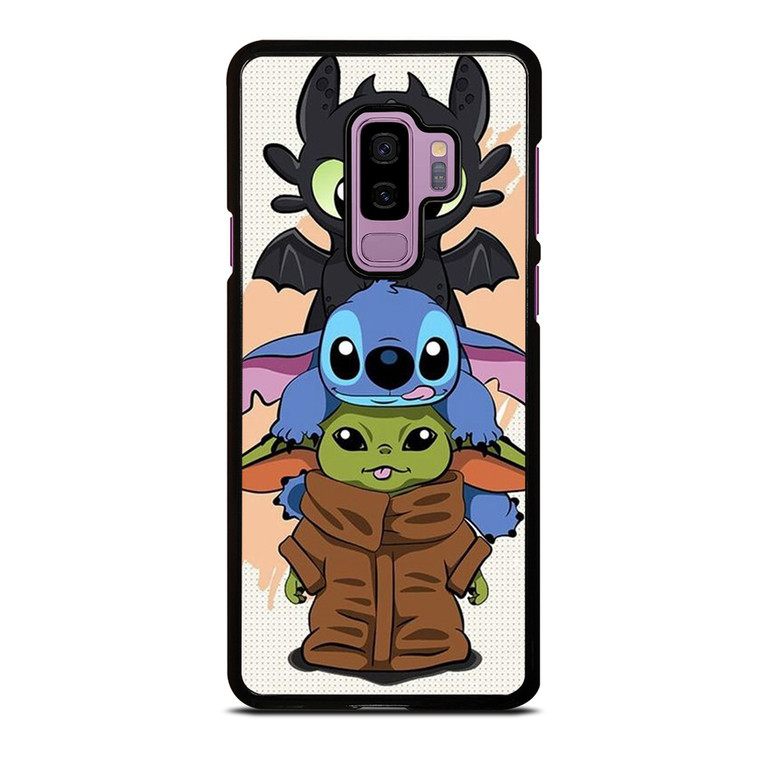 TOOTHLESS STITCH BABY YODA CUTE CARTOON Samsung Galaxy S9 Plus Case Cover