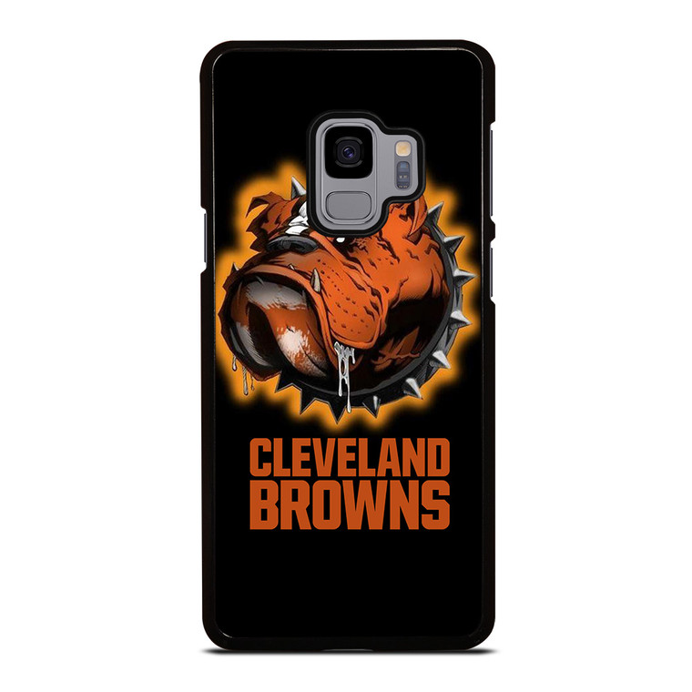 CLEVELAND BROWNS FOOTBALL LOGO DAWG POUND MASCOT Samsung Galaxy S9 Case Cover