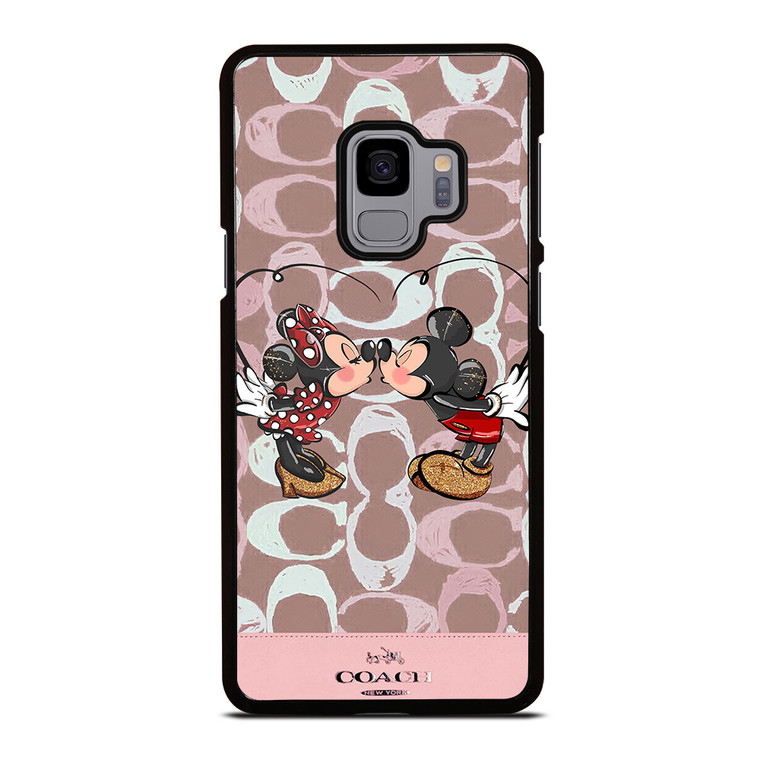 COACH NEW YORK LOGO MICKEY MINNIE MOUSE DISNEY KISS Samsung Galaxy S9 Case Cover