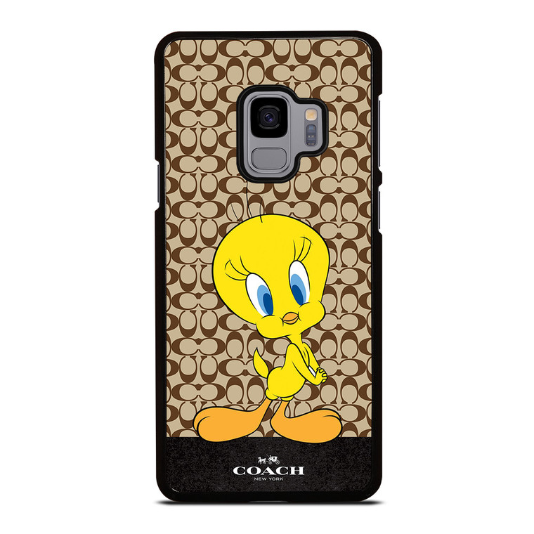COACH NEW YORK LOGO TWEETY BIRD Samsung Galaxy S9 Case Cover