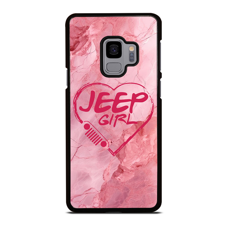 JEEP GIRL LOGO LOVE MARBLE Samsung Galaxy S9 Case Cover