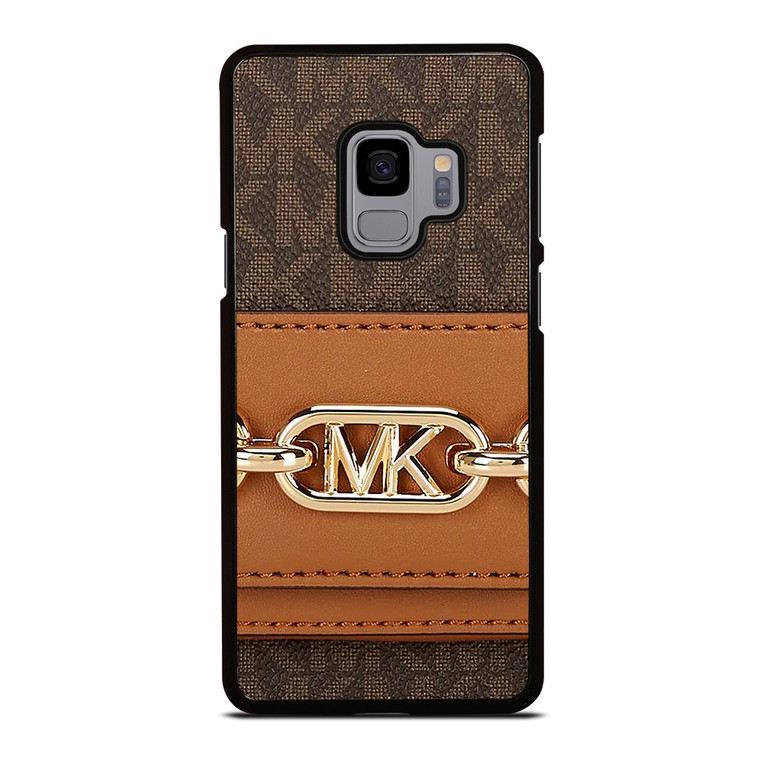 MICHAEL KORS MK LOGO BROWN BAG Samsung Galaxy S9 Case Cover
