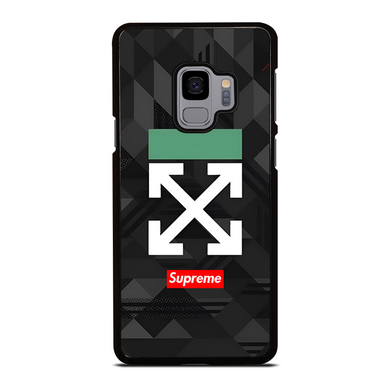 OFF WHITE LOGO SUPREME ICON Samsung Galaxy S9 Case Cover