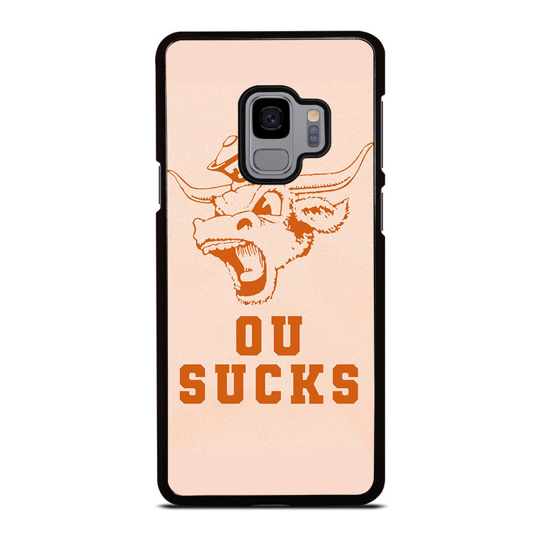 TEXAS LONGHORN ICON OU SUCKS LOGO FOOTBALL UNIVERSITY Samsung Galaxy S9 Case Cover