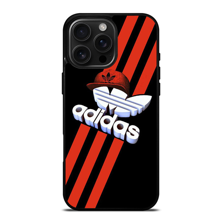 ADIDAS LOGO RED HAT iPhone 16 Pro Max Case Cover