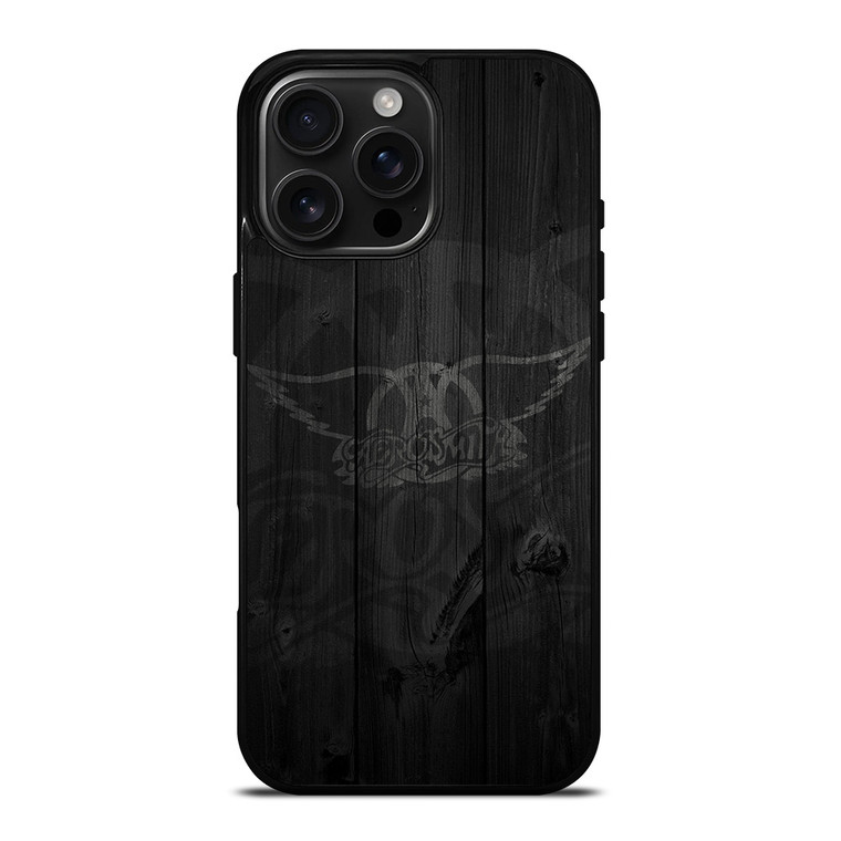 AEROSMITH ROCK BAND WOODEN LOGO iPhone 16 Pro Max Case Cover
